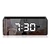 KKshop Sveglia Digitale, Sveglia da Comodino con LED Grande Schermo, Orologio a Specchio, Snooze, Sistema 12/24 Ore, per Camera da Letto, Ufficio