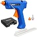 Produktbild DEUBA® Heißklebepistole kabellos inkl. Ladestation und Koffer 6 Klebesticks 2 Zusatzdüsen 80 Watt Klebepistole