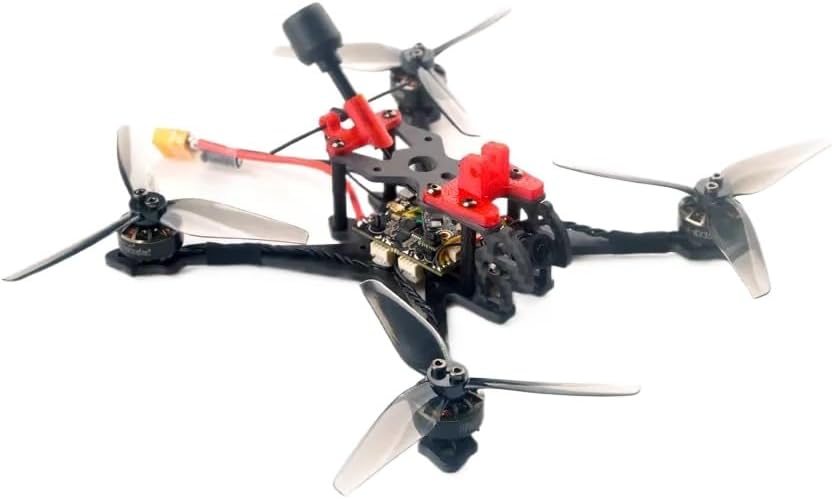 Crux35 ELRS V2 CrazyF411 ELRS AIO URAT OVX303 300mW Caddx Ant 1200TVL EX1404 KV3500 4S 3.5inch Freestyle Drone Compatible with Various Racing Drones