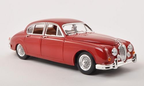 Preisvergleich Produktbild Jaguar Mark II, rot, RHD , 1959, Modellauto, Fertigmodell, Bburago 1:18