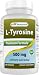 Best Naturals L-Tyrosine 500 Mg 180 Capsules - Supports Mental Alertness, Energy, Focus, Healthy Glandular Function and Balance