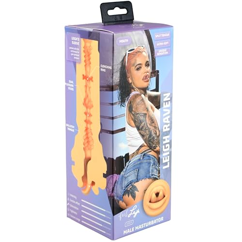 Masturbateur réaliste KIIROO Leigh Raven contre la routine en matériau doux pour homme