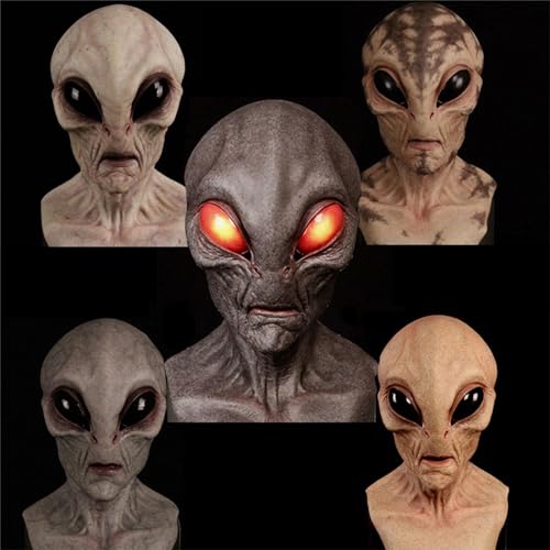 Aagomeyh AJ1KGYF5O Alien Mask Latex Full Head Realistic Masks Fancy Dress thumb #4