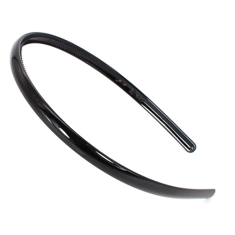 Plastic Hair Bands Wavy Headband for Women & Girls | Black Teeth Comb Headbands | 6pc Hair Accessories for School, Styling, & Daily Use-image-25