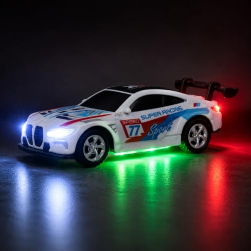 Image of Mini RC Car for Kids with App & Remote Control, 1:64 Alloy Racing Car, 2.4GHz LED Lights, 3 Speed Modes, USB Type-C Rechargeable