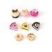 Produktbild Weimoli Puppenhaus ZubehöR Miniatur Puppen Dekorationen, Mini 8pcs 12.01 Mini Kuchen Puppenstuben Dekoration Spiel Lebensmittel Set Küche Food Cake Donuts für Puppen Küchendeko