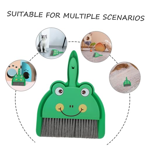 SOIMISS 1 Satz Tischbesen Schreibtisch Drinnen Sauber Schalter Reiniger Fegen Klein Innenbesen Und Für Mini-kehrschaufel Winzig Krume Innere Rosa Mit Zweck Staubwanne Desktop Bausätze Pp – Bild 6