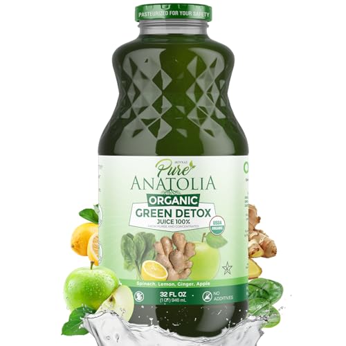 Organic Green Detox Juice by Pure Anatolia - Boost Immunity, Enha...