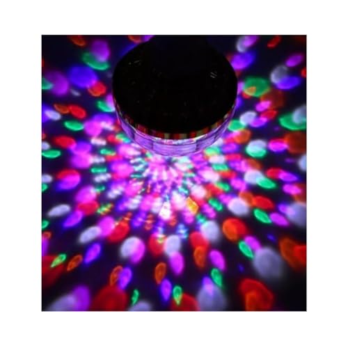 Lâmpada Bola Mágica Giratória Led Cristal Globo Bola Maluca Magic Ball Festa Colorida Palco Dança Ro