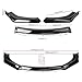 for Audi A4 Avant B7 8E 2004-2026 Front Bumper Lip Compatible Splitter Lip Decorative Car Body Kit Extension Accessories,B/Carbon Fiber Black