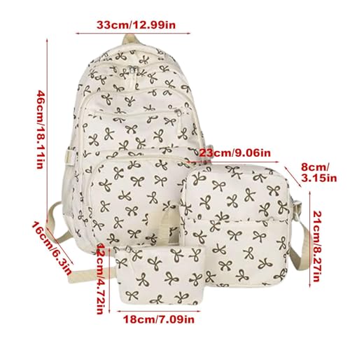 Mochilas para mujeres de estilo académico con gran capacidad interior 5