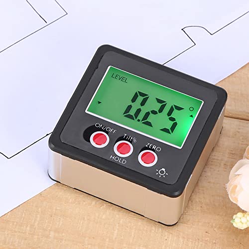 Inclinómetro digital con base magnética y pantalla LCD miniatura 2