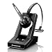 Sennheiser SD Office (506006) - Single-Sided DECT Wireless Headset for Desk Phone & Softphone/PC Connection, Noise-Cancelling Microphone, Multiple Wearing Styles (Black)