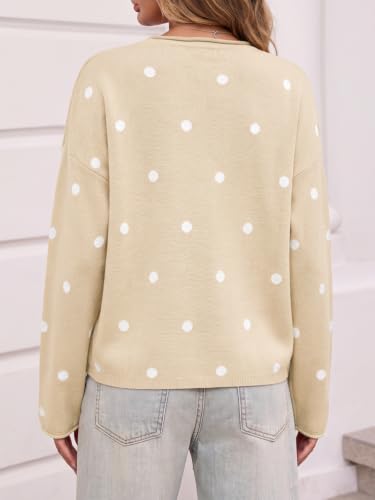 Image of Saodimallsu Womens Striped Cardigan Long Sleeve Button Down Knit Tops
