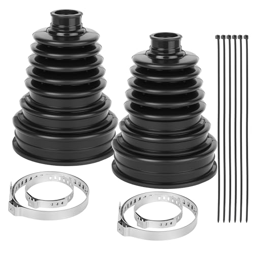 CV Axle Boot Repair Kit, 2-Pack Universal CV Joint Boot Fits 19-34mm Shafts, Durable Silicone Stretchable Protective Cover for Cars SUVs ATVs, Fixes Grease Leakage & Torn Drive Axle Dust Guards
