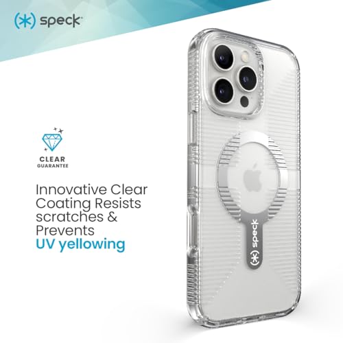 Image of Speck Clear iPhone 16 Pro Case - Slim MagSafe GemShell Crystal Clear