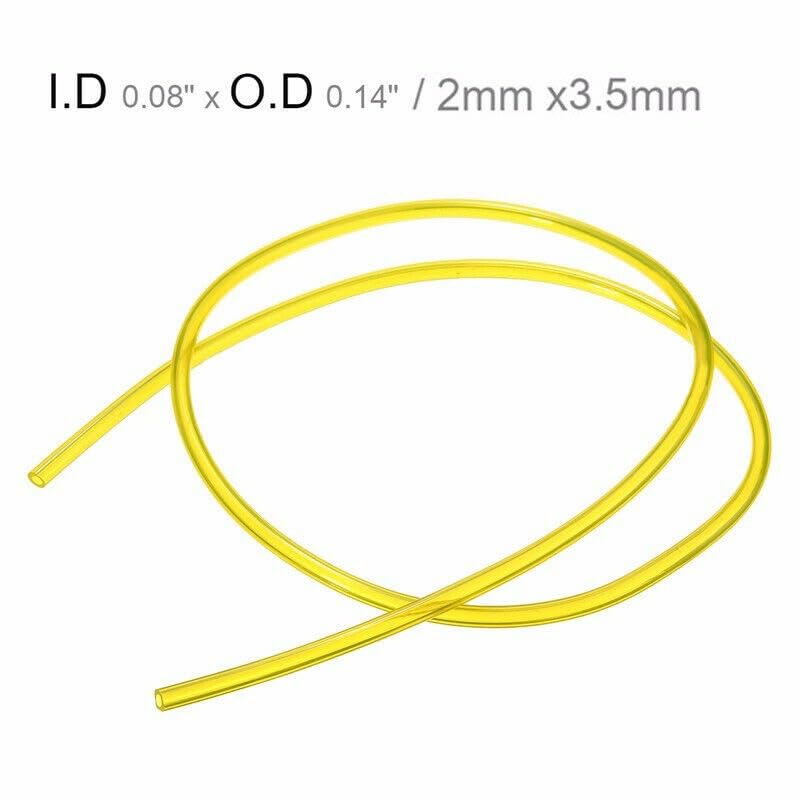 flexiable rubber Trimmer Chainsaw Blower Tool Length 1 Meter Fuel Line Hose String Tube Petrol Line drain elastic (Color : 2mmX3.5mmX1meter)