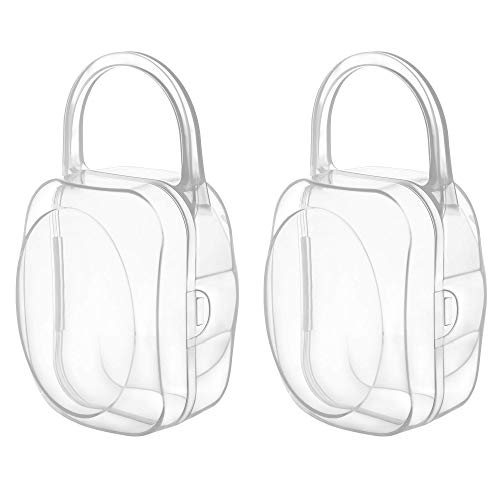 Pacifier Box Nipple Shield Case Pacifier Holder -2 PACK