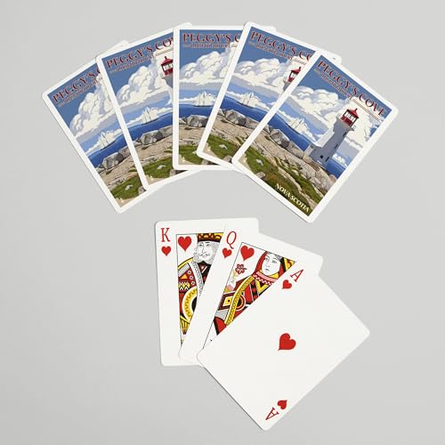 52 Cartas de Poker, Nova Scotia Peggy's Cove Lighthouse miniatura 7