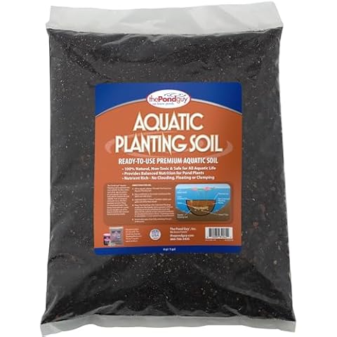 The Pond Guy Planting Soil for Decorative Backyard Water Gardens & Patio Ponds, Premium Natural Plant Media for Aquatic Horticulture, 4 Quarts Cover