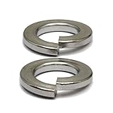 (10) M8 Stainless Steel Split Lock Washers, Metric DIN 127 B / 127B 18-8 (A2) - MonsterBolts (10, M8)