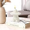 GROBRO7 Body Mushroom Candle Danish Pastel Room Decor, Handmade Body Art Candle Natural Soy Wax for Teen Adult Festival Party Art Decoration Christmas Birthday Gift Home Desk Statues Table Photo Prop #3