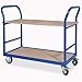 Produktbild Tischwagen mit 2 Ebenen, LxBxH 1140x500x890 mm, 4 Lenkrollen, 2 mit Feststellbremse