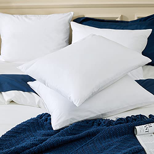 Bedsure Cotton Queen Pillow Protectors With Zipper 2 Pack - Zippered Cooling Pillow Case Protector Set Of 2 Pillow Case Cover (20X30) #TOP4
