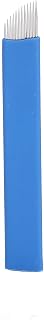 Microblading Needles 50pcs Makeup Eyebrow Shader Tattoo Needle Blade 0.2mm Accessories Disposable Embroidery Arc Blades for Microblading Eyebrow Tattoo Handheld Pen(12 pin)