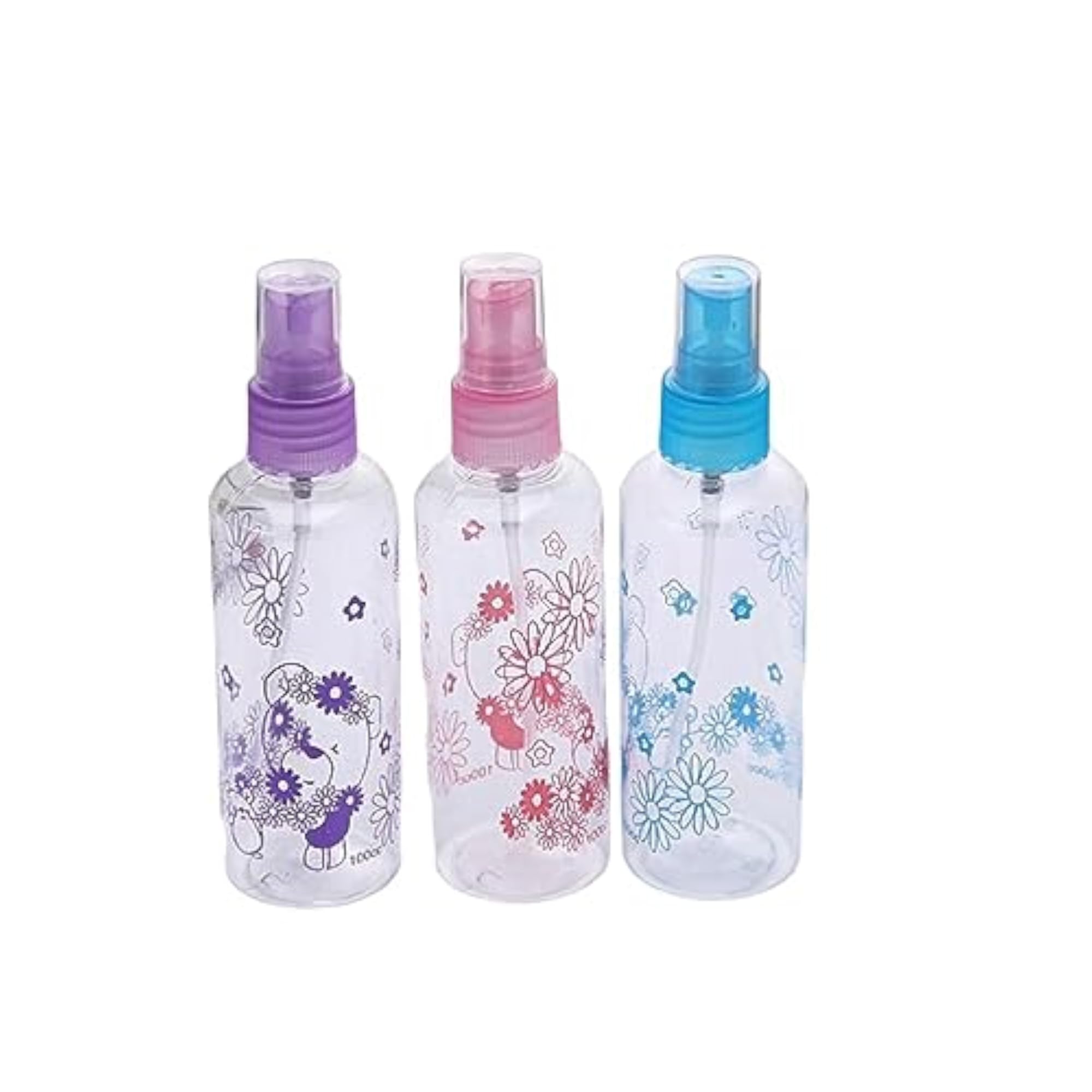 3pcs Flower Printing Mist Atomizer Spray Bottle Set