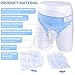 Wearable Urine Collection Bag Condom Catheters for Men, Reusable Portable Wearable Urinary Drainage with Silicone Urine Bags (2000 ML*1+1000 ML*1) for Bedridden Patients (Blue-Elderly Men)