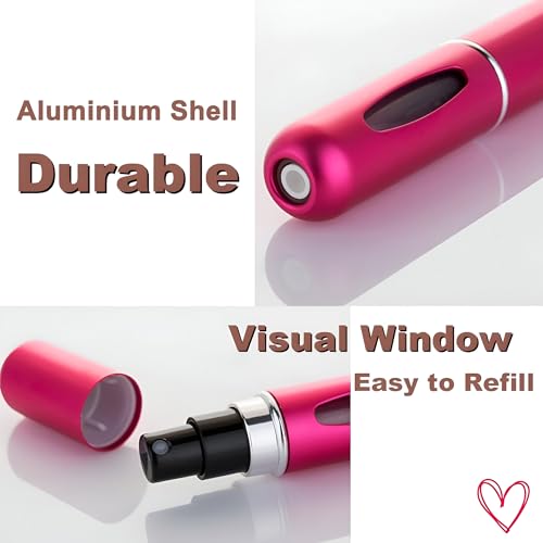 Mini Refillable Perfume Spray Bottle, Pocket Size For Travel, Office, Car, College & Dating. Mini Pocket Refillable Aluminium Glass Empty Bottle -... - Image 4
