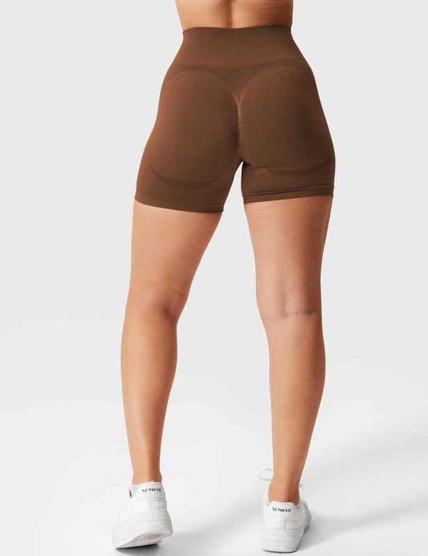 Workout Shorts Womens Gym Impact Shorts Hidden Scrunch Butt Lifting 3.6"/4.5"/6" Biker Shorts High Waist Seamless Shorts