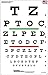 Snellen Eye Chart, Red and Green Bar Visual Acuity Test, 20 Foot Test Distance
