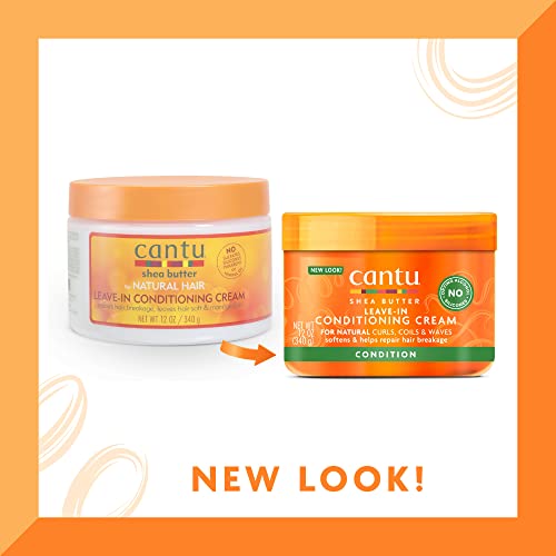 Cantu Leave In Conditioning Cream With Shea Butter For Natural Hair, 12 Oz (Packaging May Vary) #TOP1