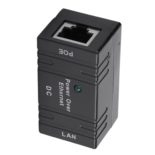 Separador POE compacto con conector RJ45 para puente de red AP, inyector POE para instalación fácil (Negro) miniatura 5