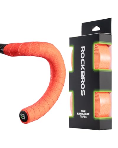 ROCKBROS EVA Road Bike Handlebar Tape Bicycle Bar Tape with Multiple Colors Cycling Handle Wraps for Better Grip-2 Rolls