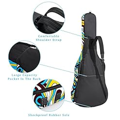 Étui de protection rembourré pour guitare classique et acoustique Motif géométrique coloré, Multicolore 07, 42.9×16.9×4… - Les Beatles, Paul McCartney, John Lennon, RIngo Starr, George Harrison Étui de protection rembourré pour guitare classique et acoustique Motif géométrique coloré, Multicolore 07, 42.9x16.9x4… – Image 3