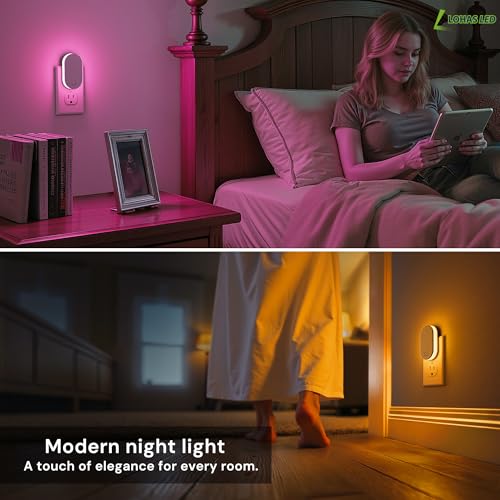 Image of L LOHAS LED Night Lights Plug Into Wall, Night Light, Dusk to Dawn Sensor