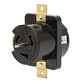 Hubbell CS6369L Locking Receptacle, 50 amp, 125/250V, 3 Pole and 4 Wire, LC