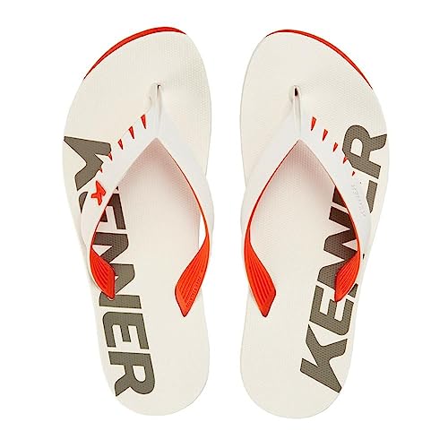 Sandália Kenner Masculina Red Laranja K/Branco/Branco C/Laranja K Dnn-09-40