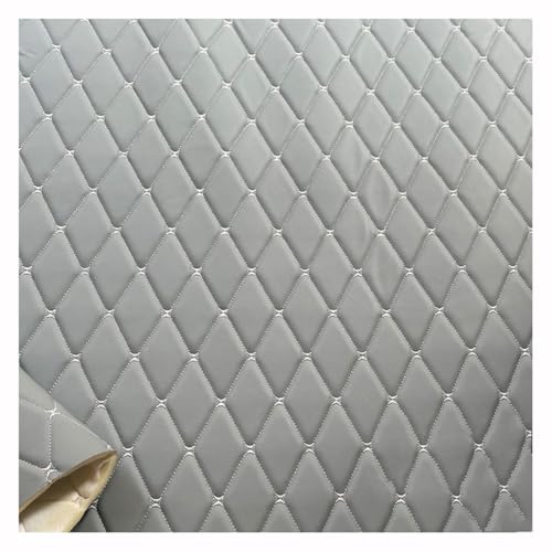 Tissu en cuir matelassé diamant skai vinyle pour tete de lit de luxe