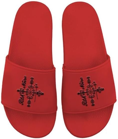 Pitch Noire - Papa Legba Classic Slides, Casual Comfort Sandals