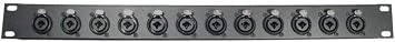 1U Procraft Rack Panel 12 Ch Combo XLR 1/4" Patch Panel AFP1U-12NCJ6FI-S USA