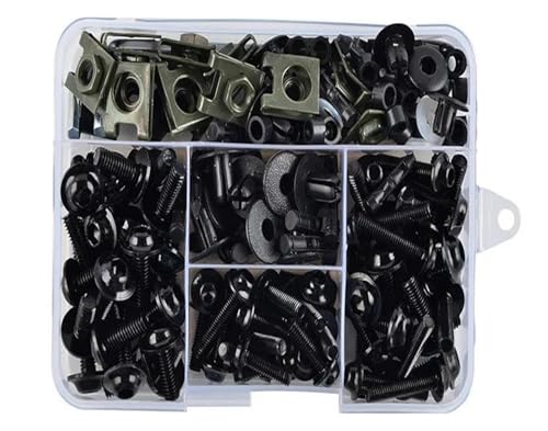 Kit vis et boulon de carénage moto noir M5 M6 pour XJ6N FZ6R FZR600