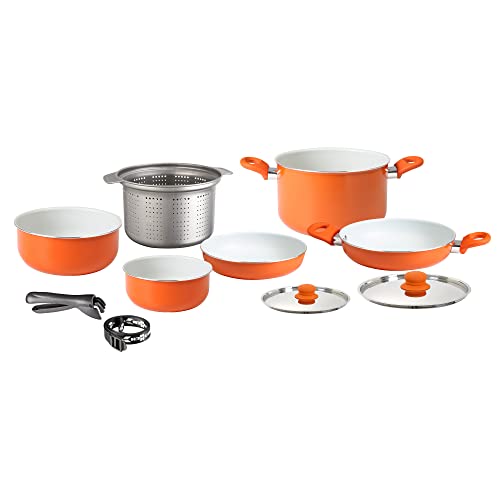 Popote Cosmic Ceramic Brunner Aluminium 8+2 pièces 22cm