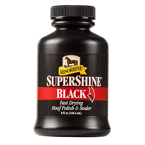 Absorbine Unisexe Super Shine Vernis pour Sabots, Noir, 237 ML