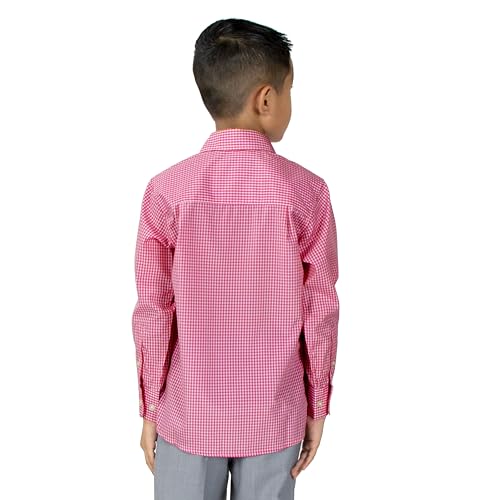 Spring Notion Big Boys' Long Sleeve Gingham Shirt3