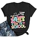 Happy Last Day of School Shirt Womens Schools Out for Summer T-Shirt Teacher Off Duty Gift Shirt Black M