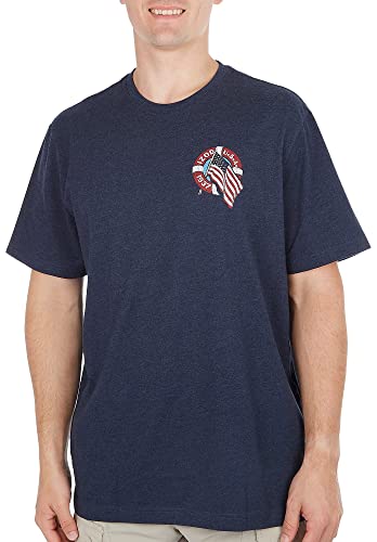 Izod Mens Saltwater Americana Lifegaurd Stand Graphic T-Shirt Xx-Large Navy #TOP6